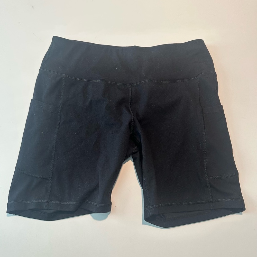 IUGA Women's Bike Shorts Pockets Black XLarge